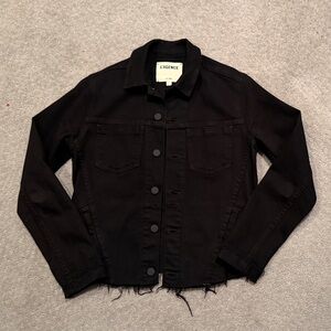 L'AGENCE Black Denim Jacket